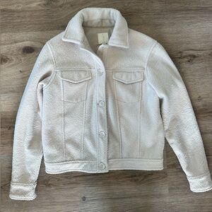 Joie Cream Shacket Jacket